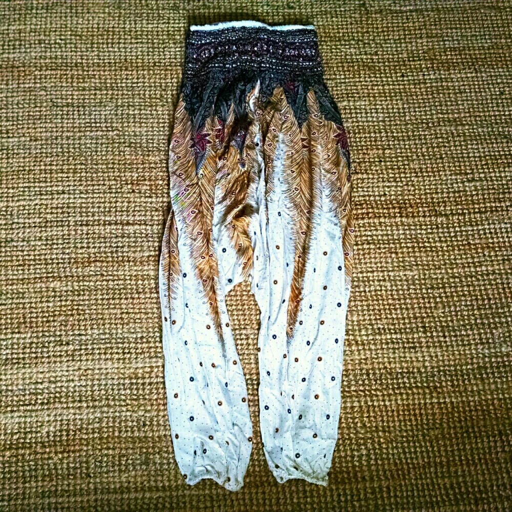 Boho harem pants one size